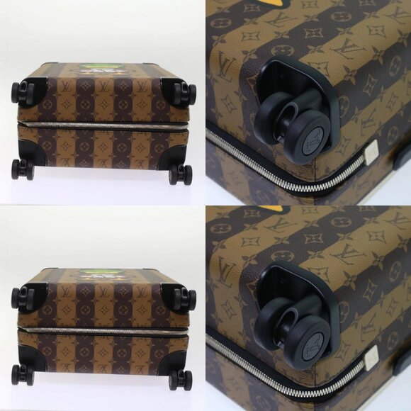 LOUIS VUITTON Monogram Stripe HUMAN MADE Horizon 55 Suitcase M20481 Auth 48828S - Picture 13 of 15